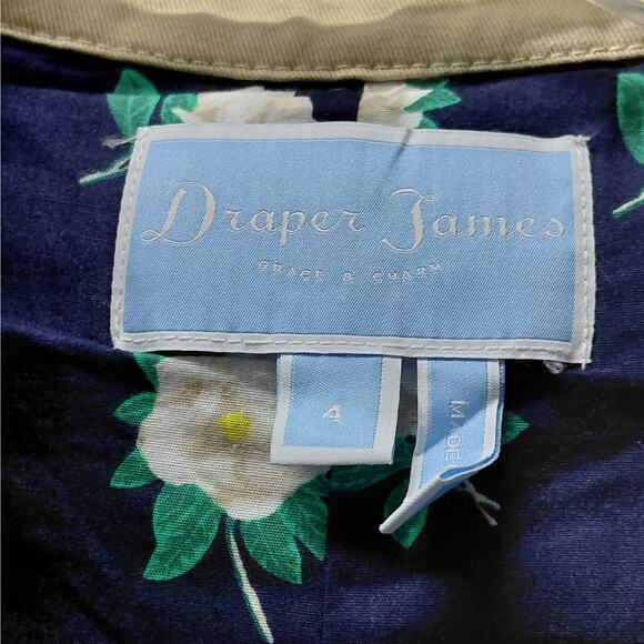 Draper James Women's Jacket Size 4 Tan Double Breasted Bell Sleeve Classic Chic - Picture 6 of 8